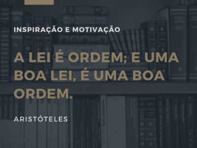 Inspiração e motivação: Aristóteles